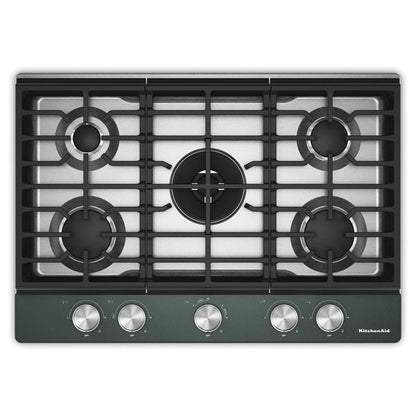 KitchenAid 30" Gas Cooktop With 5 Burners And Integrated Wok Grate, Electronic Ignition - Juniper