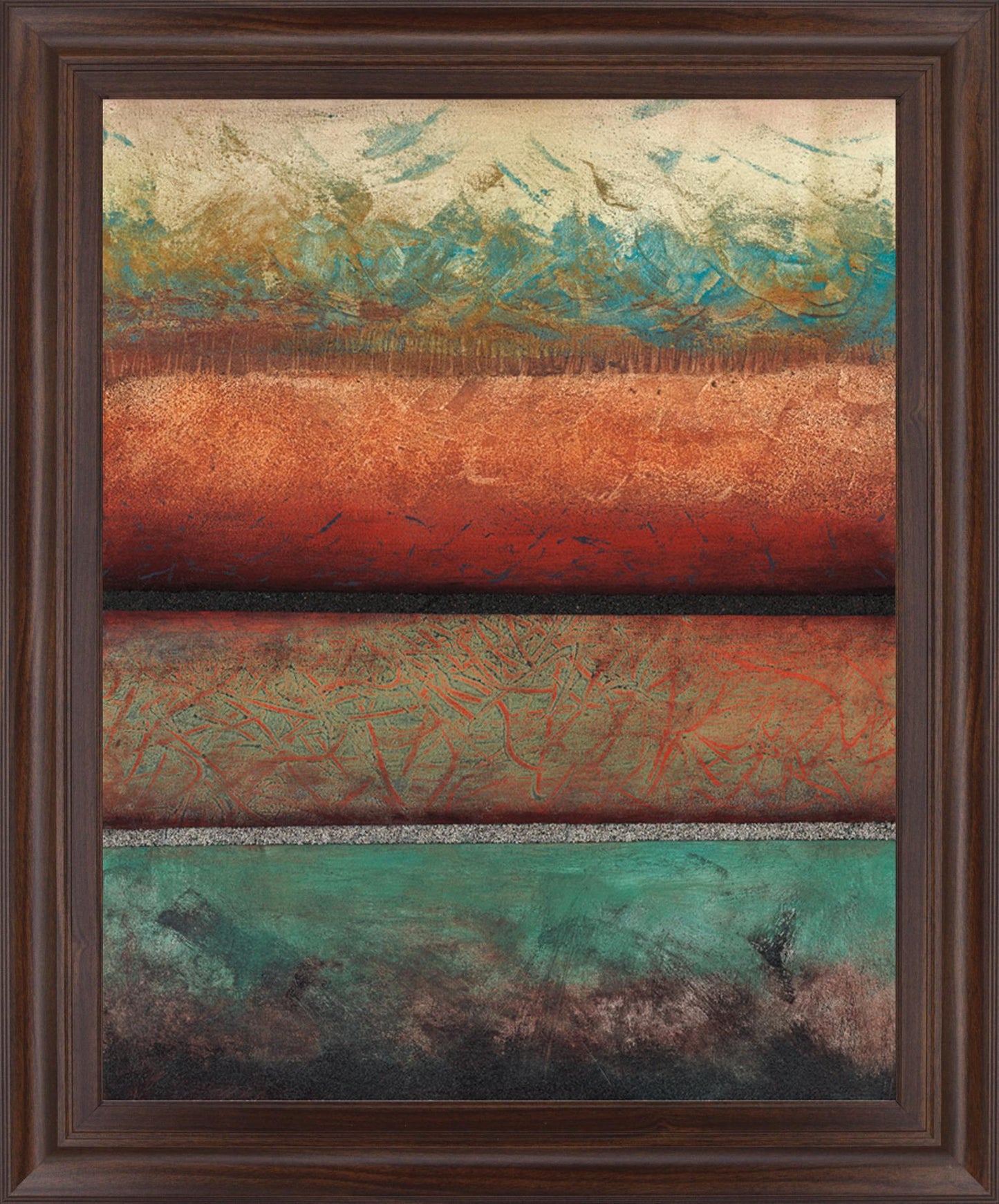 Terracotta Ember - 28" x 34" Framed Wall Art