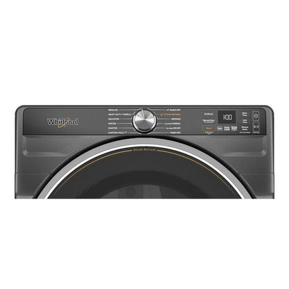 7.4 Cu. Ft. Smart Front Load Energy Star Gas Dryer With Steam Capabilities - Volcano Black