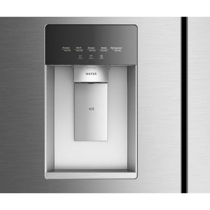 36" Wide True Counter Depth 4-Door French Door Refrigerator, 22 Cu. Ft. - Fingerprint-Resistant Stainless Finish