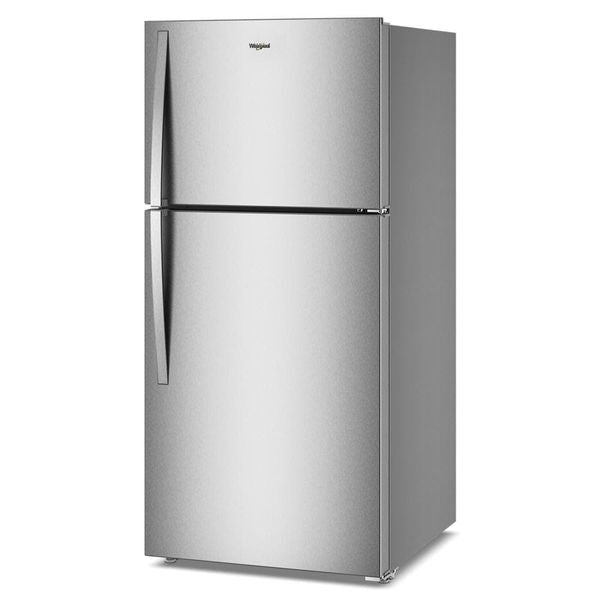 Whirlpool 30" Wide Top Freezer Refrigerator With Total Coverage Cooling, 19 Cu. Ft., Reversible doors - Fingerprint-Resistant Stainless Finish