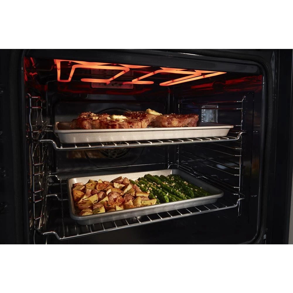 5.8 Cubic Feet 24" Double Wall Oven With Convection - Fingerprint Resistant Stainless Steel