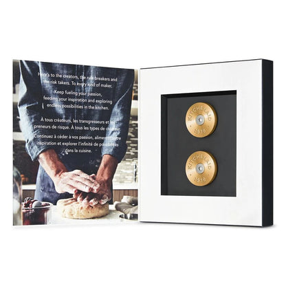 Kitchenaid Commercial-Style Range Handle Medallion Kit (Includes Two Medallions, Screws, And One 1/8" Hex Wrench) - New Gold
