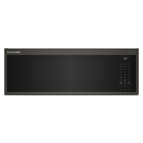 Smart Low Profile Microwave Hood Combination With Dual Fan Ventilation - Black Ore