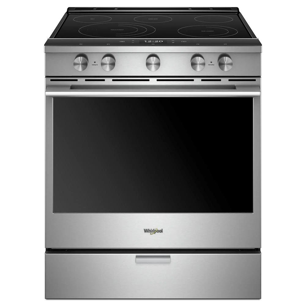6.4 Cubic Feet Smart Slide-In Electric Range With Scan-To-Cook Technology - Fingerprint Resistant Stainless Steel