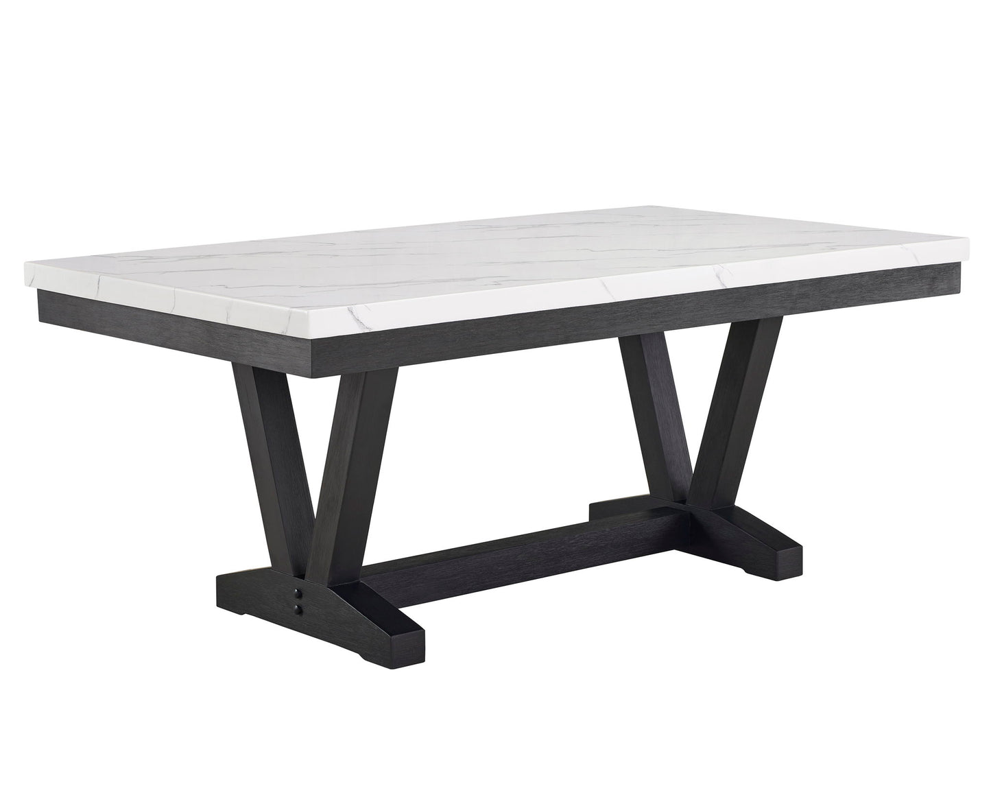 Vance - 5 Piece Dining Room Set - Charcoal / Dove