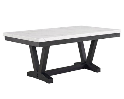 Vance - 5 Piece Dining Room Set - Charcoal / Dove