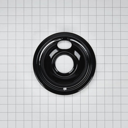 Range Electric/Cooktop 6" Round Drip Bowl (Single-Pack) - Black For Non-Hinged, 2-Wire Plug Cooking Elements - Black