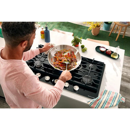 36" Gas-On-Glass Cooktop - Black