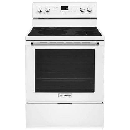 30" 5-Element Electric Convection Range - White