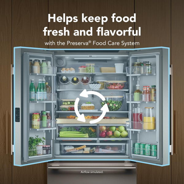 71.88" Counter-Depth French Door Refrigerator With Internal Water Dispenser - Black Ore