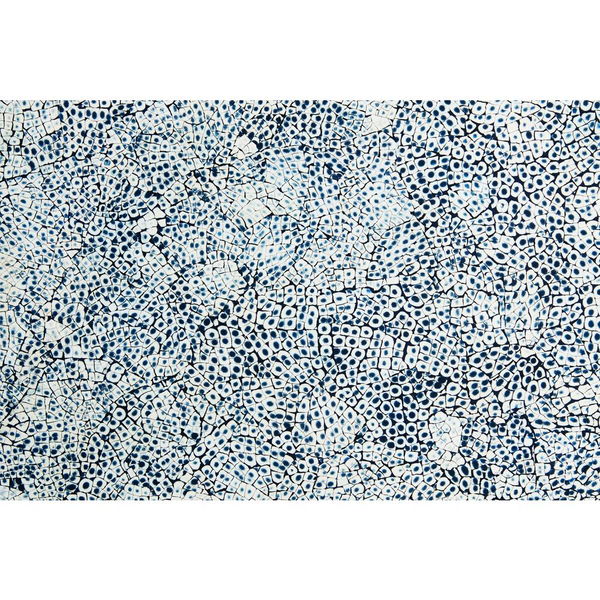 18" Elements Collection Custom Column Panel - Eggshell Snakeskin Sapphire