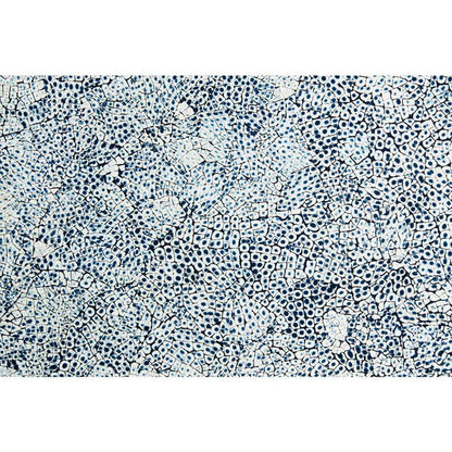 18" Elements Collection Custom Column Panel - Eggshell Snakeskin Sapphire