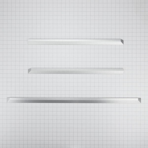 Slide-In Range & Countertop Trim Kit, Stainless Steel, With (1) Left Side Trim, (1) Right Side Trim, And (1) Rear Trim