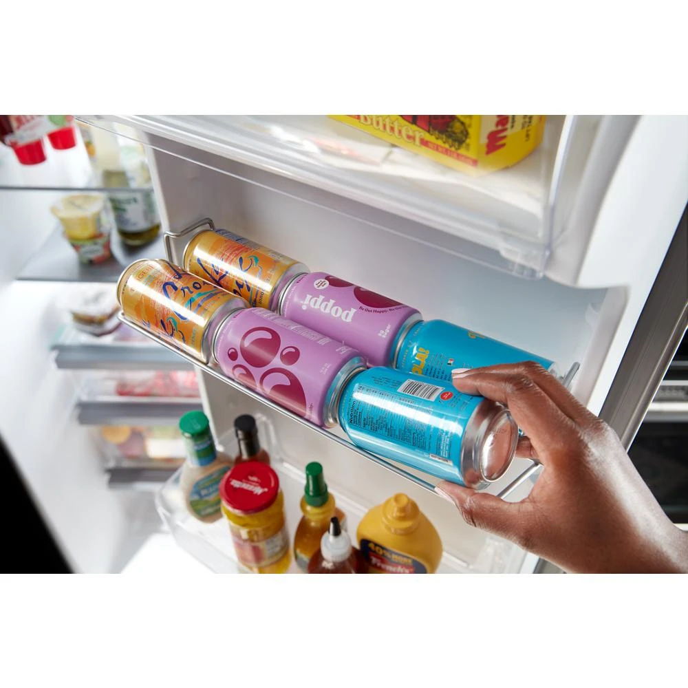 36" Wide Side-By-Side Refrigerator, 25 Cubic Feet, Exterior Ice And Water Dispenser - White