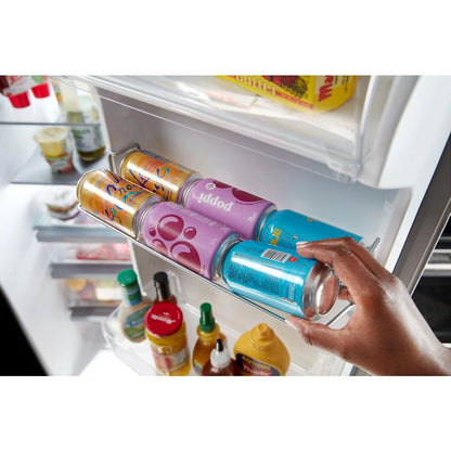 36" Wide Side-By-Side Refrigerator, 25 Cubic Feet, Exterior Ice And Water Dispenser - White