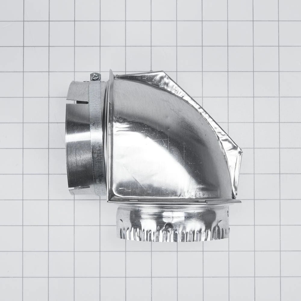 90 Degree 5" Diameter Dryer Exhaust Wall Elbow Bulk Qty 24