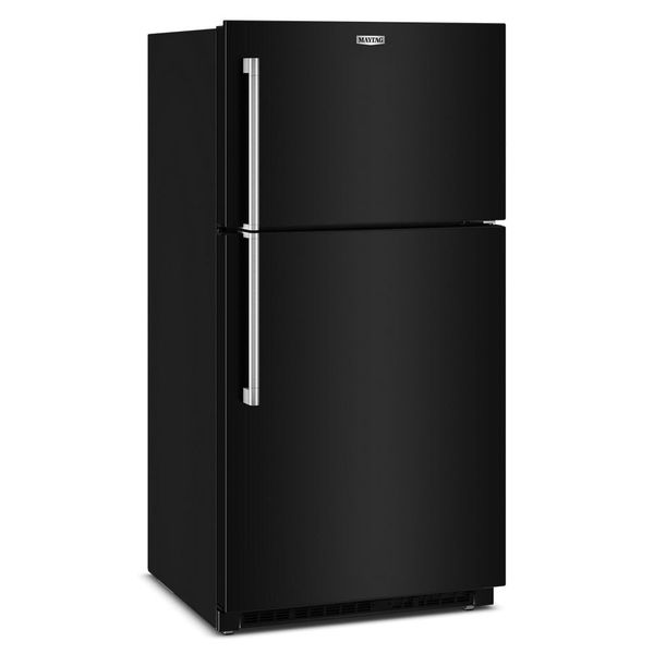 33" Wide Top-Freezer Refrigerator With Garage Mode, 21 Cu. Ft. - Black