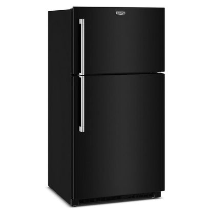 33" Wide Top-Freezer Refrigerator With Garage Mode, 21 Cu. Ft. - Black