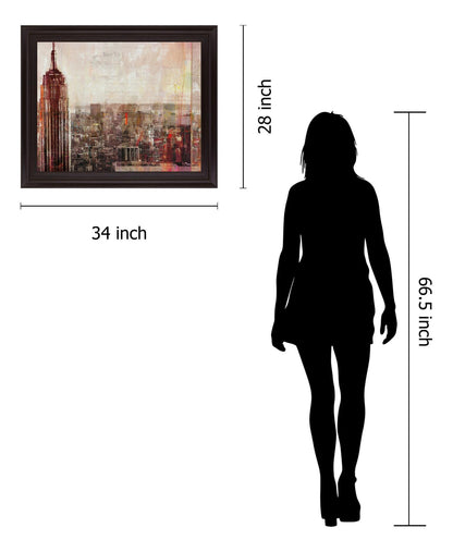 Copper Skyline Majesty - 28" x 34" Framed Wall Art