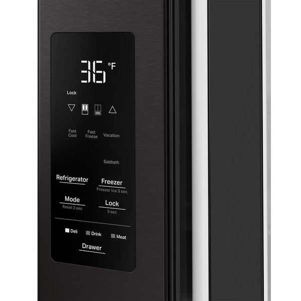 Whirlpool 30 Cu. Ft. Family-Sized Capacity French Door Refrigerator With Flexible Temperature Drawer - Print Resist Black Stainless