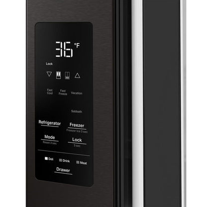 Whirlpool 30 Cu. Ft. Family-Sized Capacity French Door Refrigerator With Flexible Temperature Drawer - Print Resist Black Stainless
