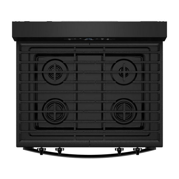 30" Self Clean Gas Range With No Preheat Mode - Black