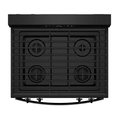 30" Self Clean Gas Range With No Preheat Mode - Black