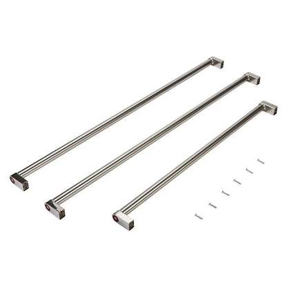 Kitchenaid 30" French Door Refrigerator Handle Kit With Red Medallions For Panel-Ready Models - Stainless Steel