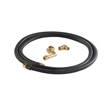 Dishwasher Fill Hose Kit Of 6' Epdm Water Supply Line With 3/8" Compression Fitting (2), 3/4" Gooseneck, 3/8" Elbow