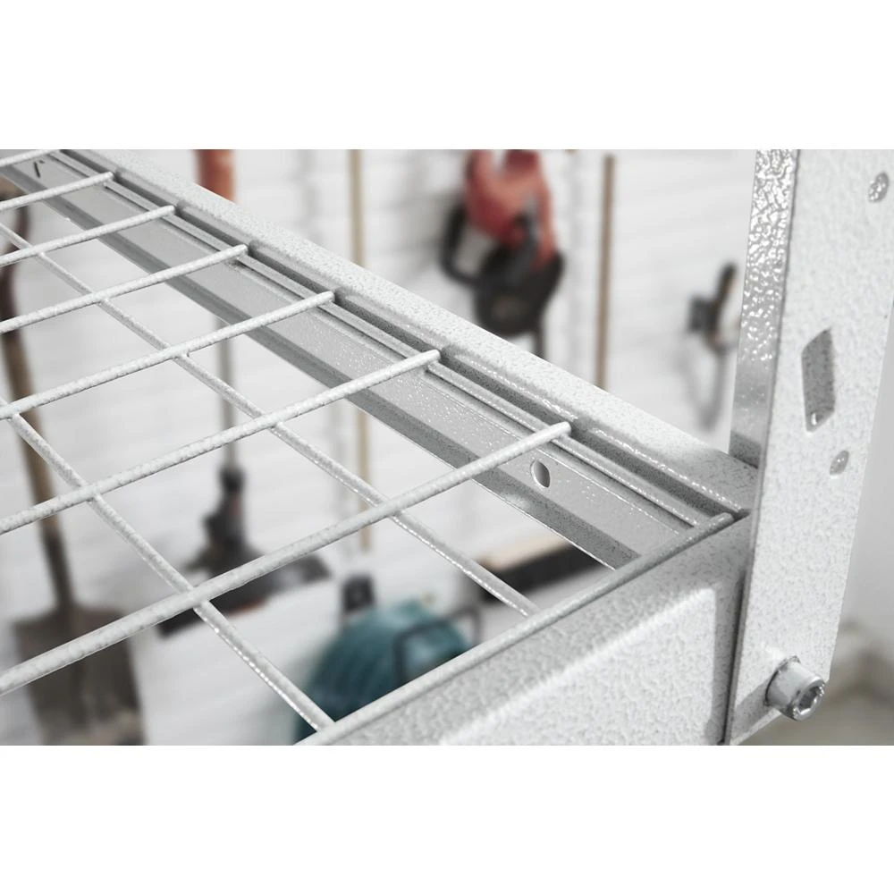 Overhead GearLoft Storage Rack 4 x 8 - Hammered White