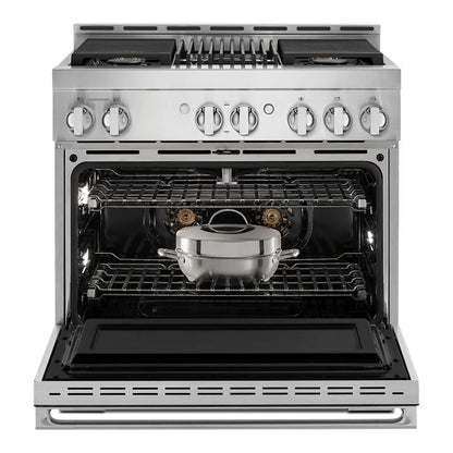 Noir 36" Gas Professional-Style Range With Grill