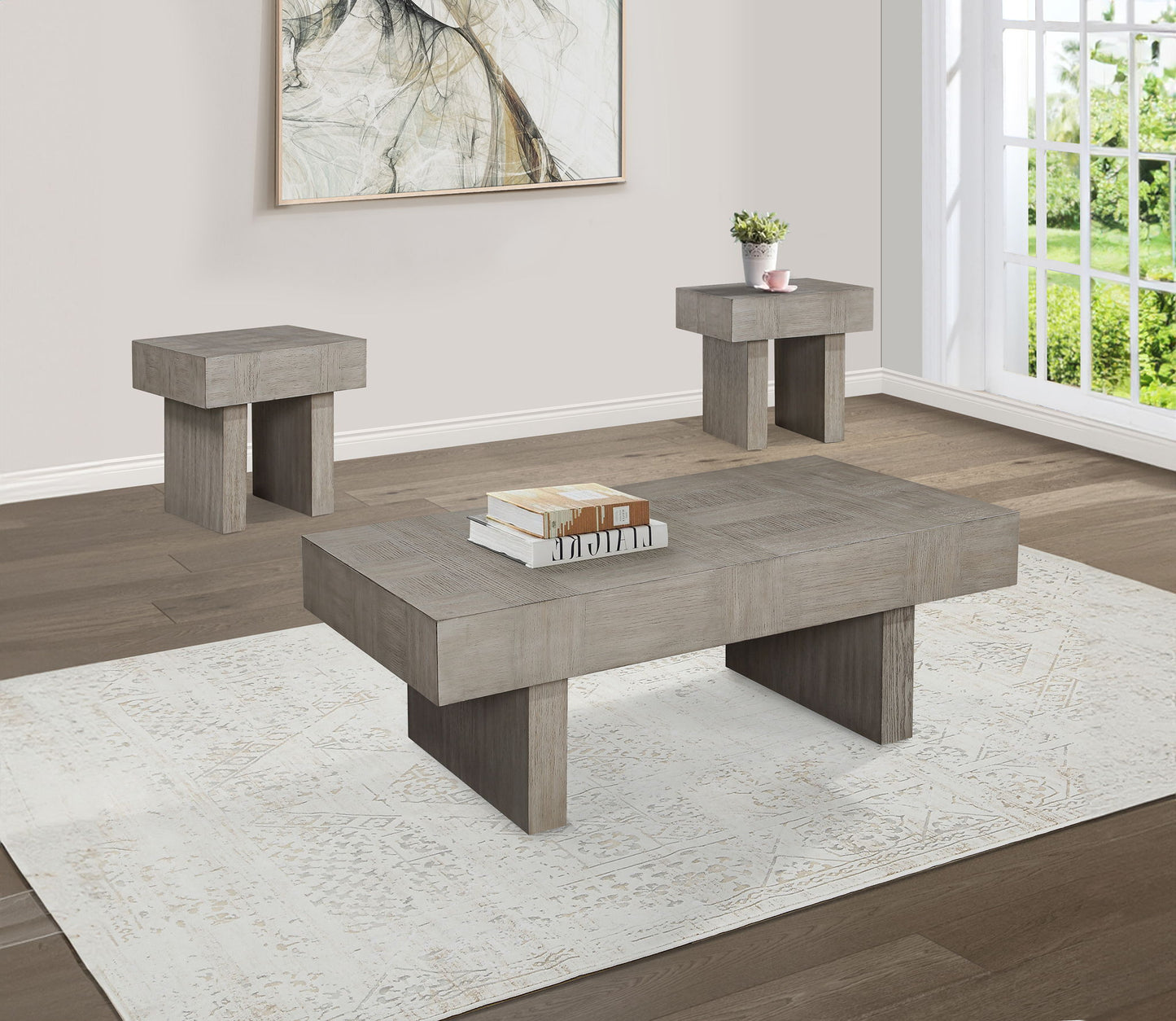 Crawley - End Table - Light Brown