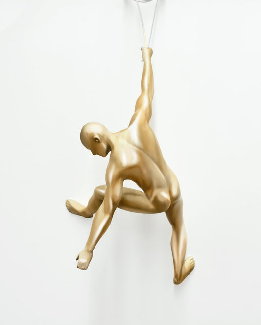 Radiant Climber Pose - 7" x 13" Framed Wall Art