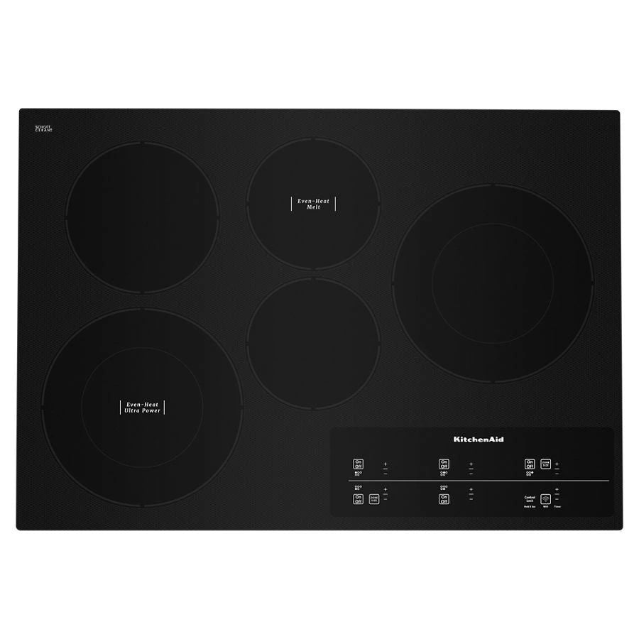 30" Electric Cooktop With 5 Elements And Touch-Activated Controls - Black
