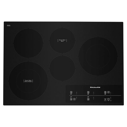 30" Electric Cooktop With 5 Elements And Touch-Activated Controls - Black