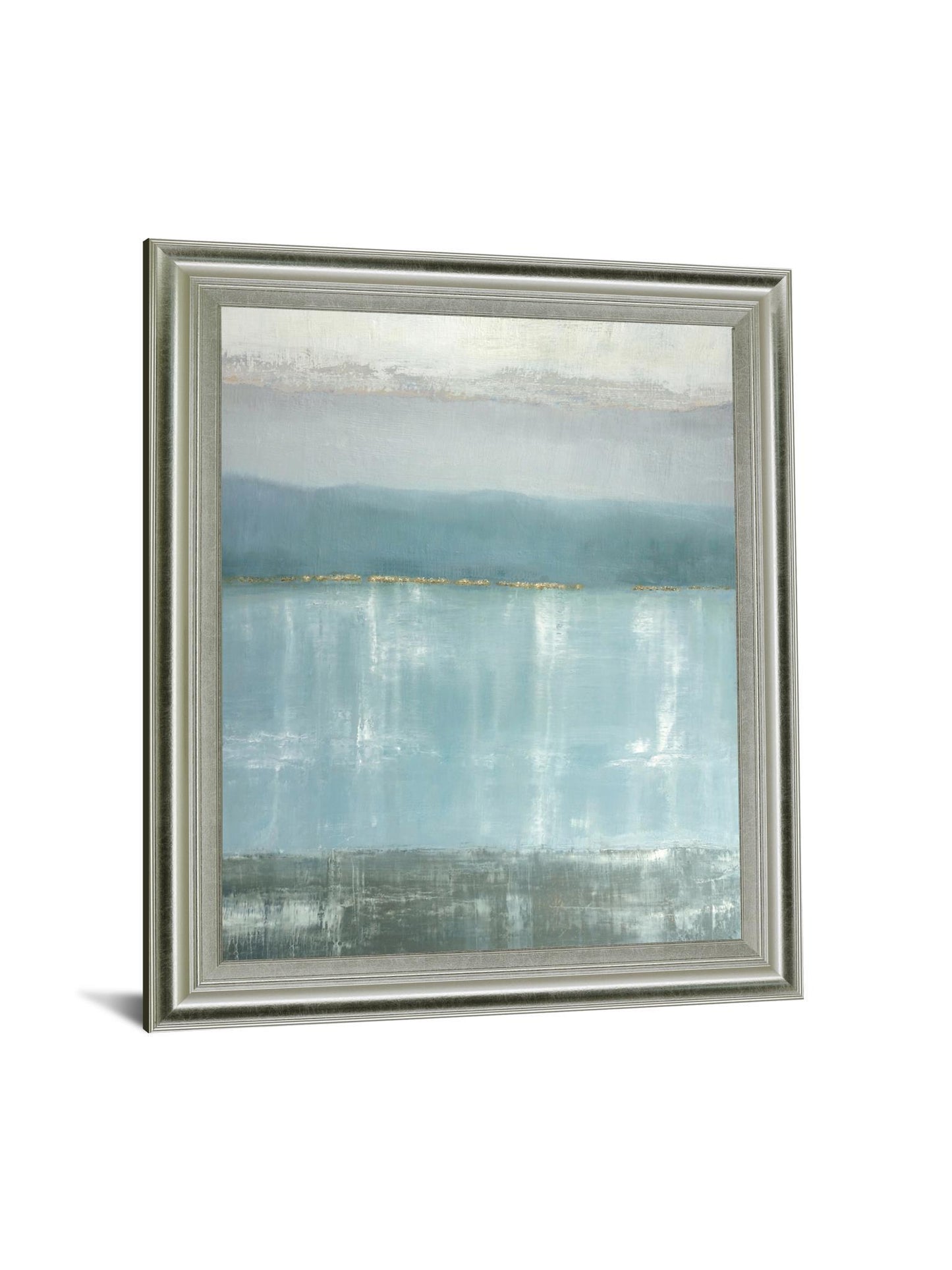 Misty Blue Reflections - 28" x 34" Framed Wall Art