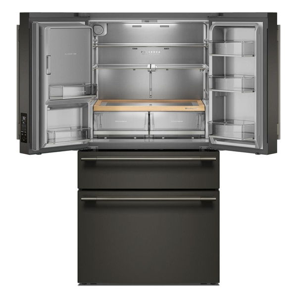 29 Cu. Ft. French Door Refrigerator With Exterior Water And Ice And Freshchill Full-Width Refrigerated Drawer - Black Ore