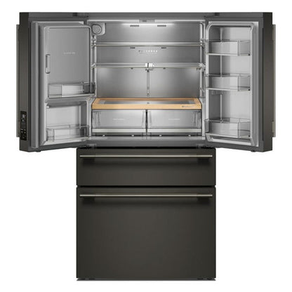 29 Cu. Ft. French Door Refrigerator With Exterior Water And Ice And Freshchill Full-Width Refrigerated Drawer - Black Ore