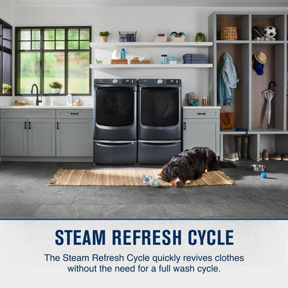 Smart Pet Pro Front Load Gas Dryer - 7.4 Cu. Ft. - Midnight Steel
