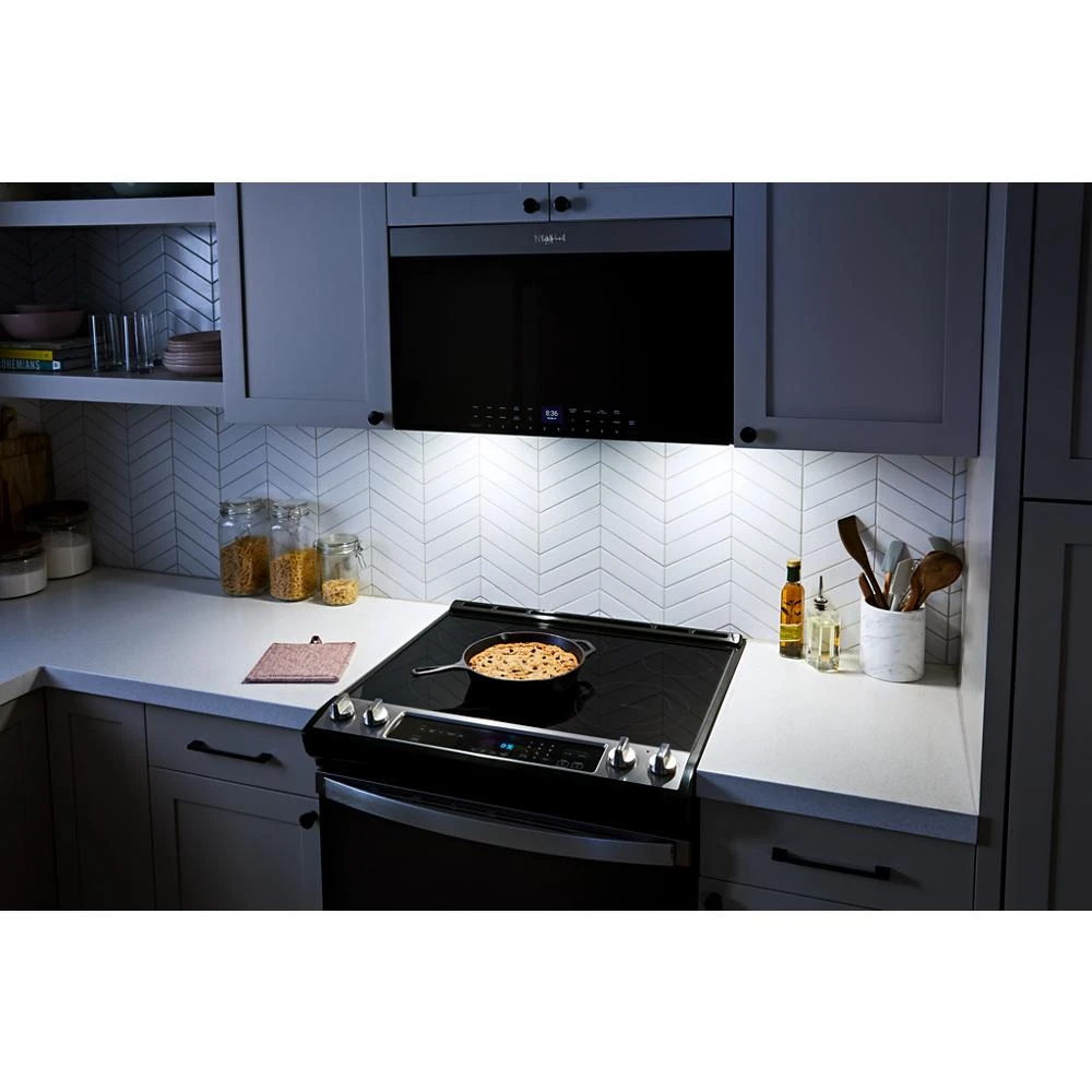 Air Fry Over- The-Range Oven With Flush Built-In Design - Black Stainless Finish