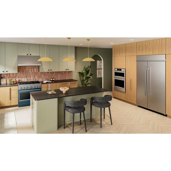 36" 6 Burner Commercial-Style Dual Fuel Range With No Preheat Air Fry Mode - Agave