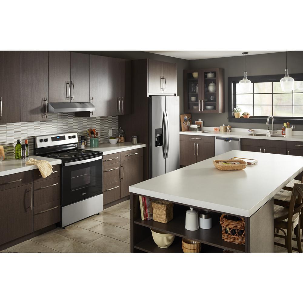 36" Wide Side-By-Side Refrigerator, Adaptive Defrost, 25 Cu. Ft. - Fingerprint-Resistant Stainless Finish