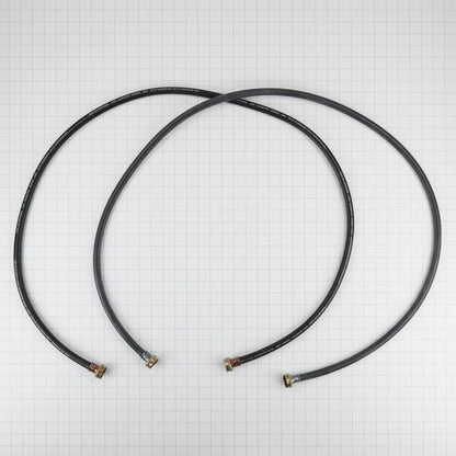 6' Black Braided Washer Fill Hoses, 2 Pack