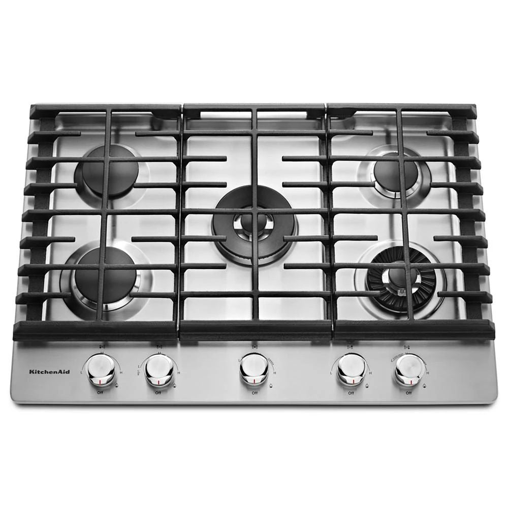 30" 5-Burner Gas Cooktop With Griddle