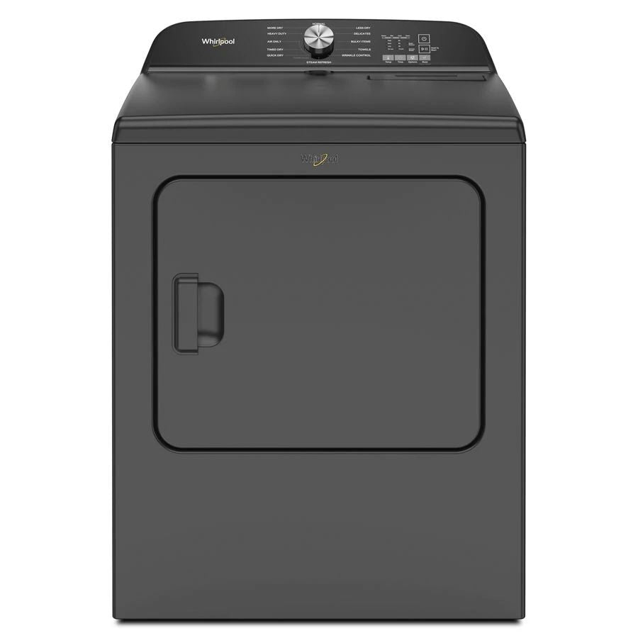 7.0 Cubic Feet Top Load Electric Dryer With Moisture Sensor - Volcano Black