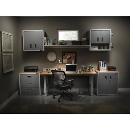 Ready-to-Assemble Full-Door Modular GearBox - Gray Slate