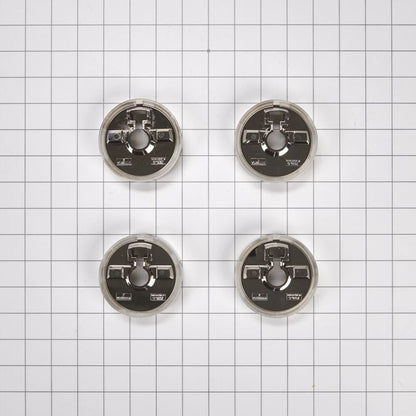 Jennair 3" D Bezel (Set Of 4) For Rise-Style Commercial Range And Rangetop Griddle Knobs - Chrome