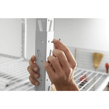 Overhead GearLoft Storage Rack 4 x 8 - Hammered White