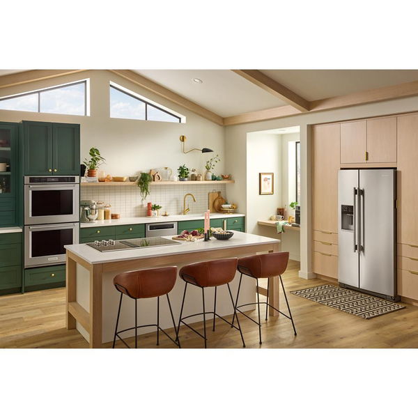 20.8 Cu. Ft. Counter-Depth Side-By-Side Refrigerator With Exterior Ice And Water Dispenser In Printshield Finish